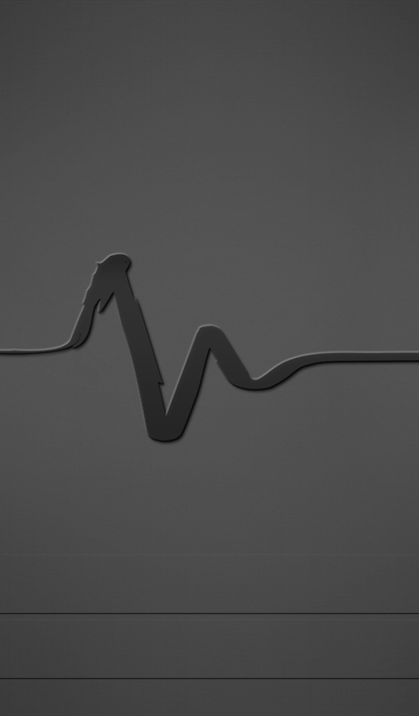 Пульс, серый фон