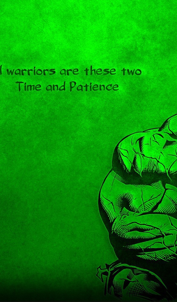 Цитата Халка, зеленый фон