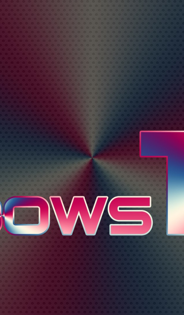 Радужный фон Windows 10