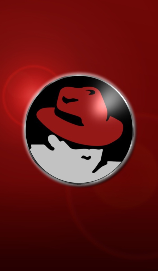 Красный фон ОС Red Hat