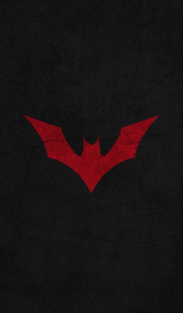 Красная летучая мышь на черном фоне