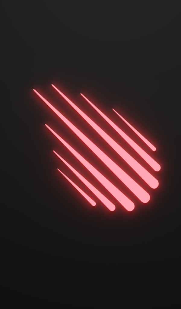 Красные метеоры на черном фоне