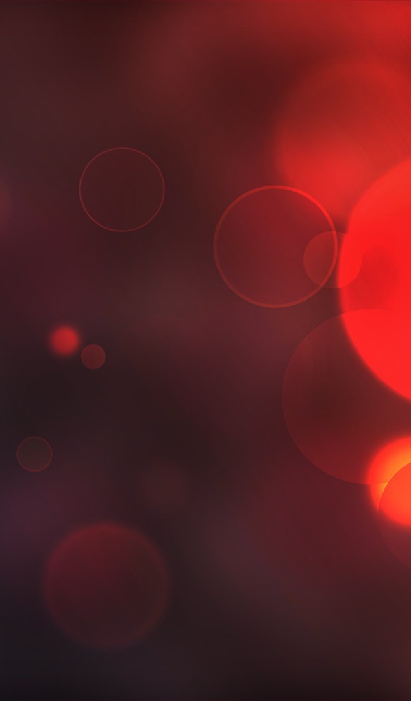 Круглые блики, красный фон