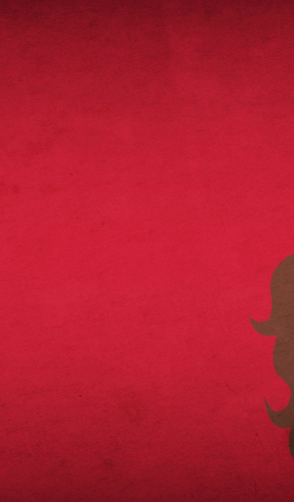 Алая ведьма, красный фон