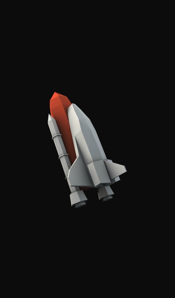 Шаттл, черный фон