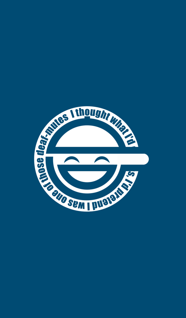 Символ аниме Призрак в доспехах на голубом фоне