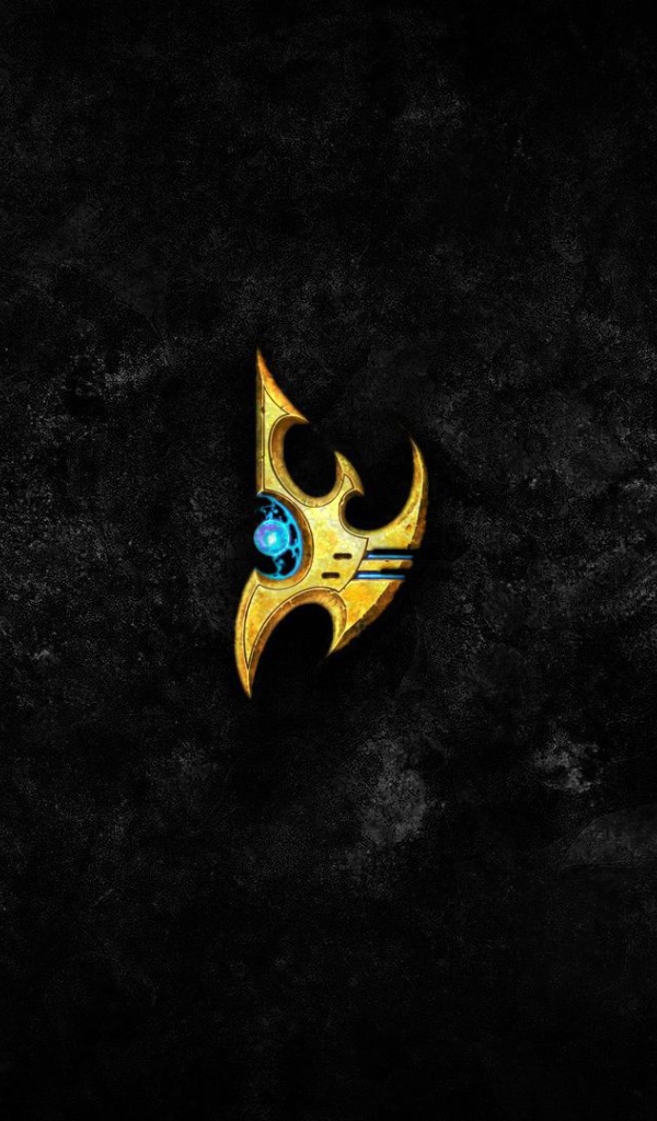 Символ из Starcraft II, черный фон