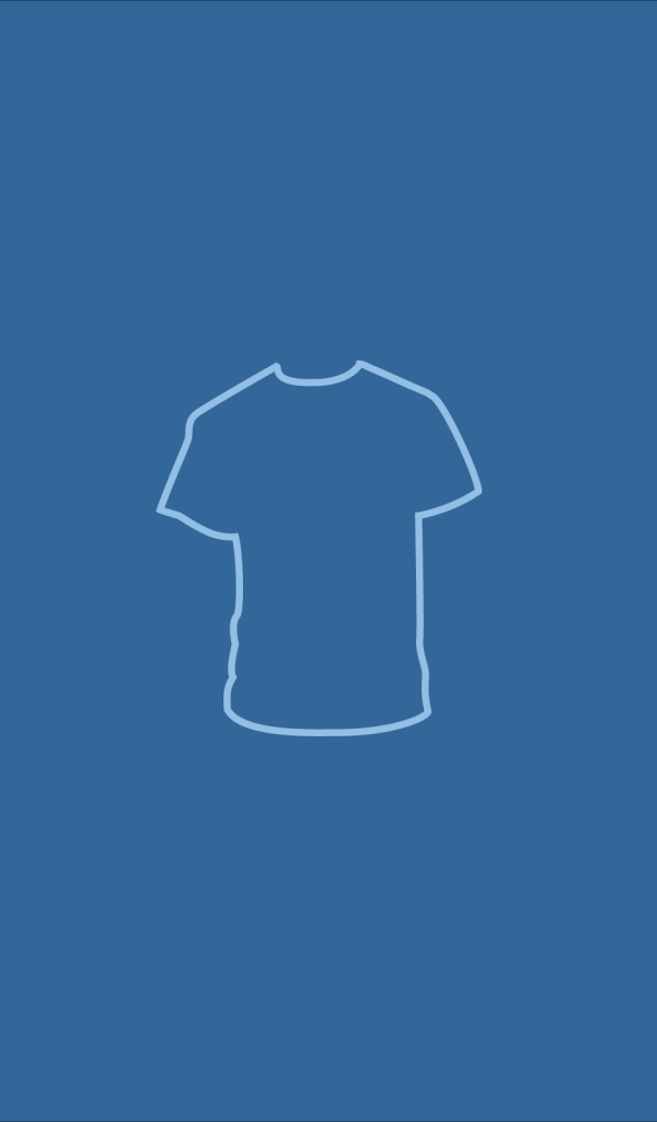 Футболка, голубой фон