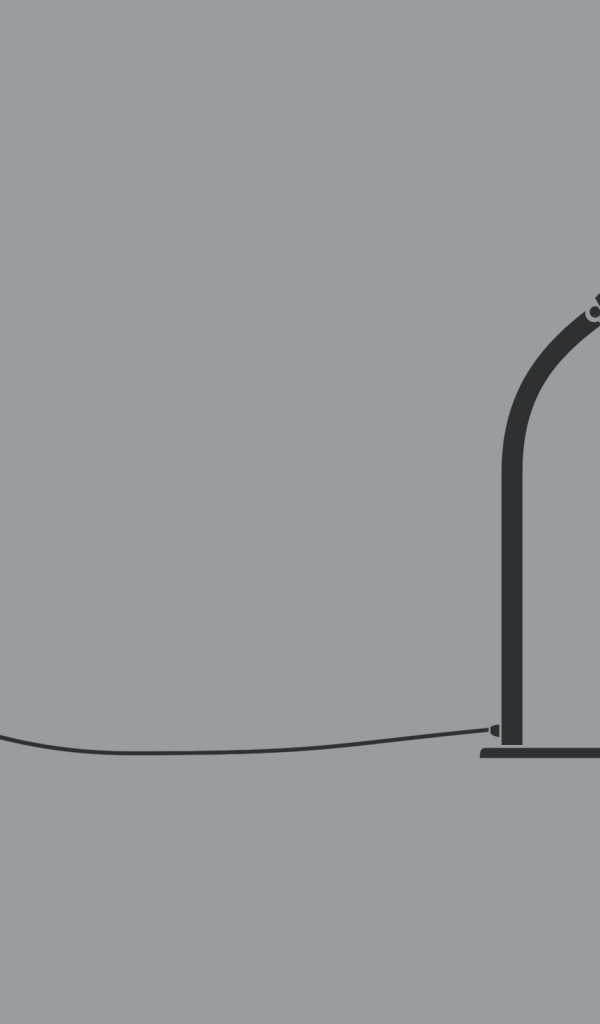 Настольная лампа, серый фон