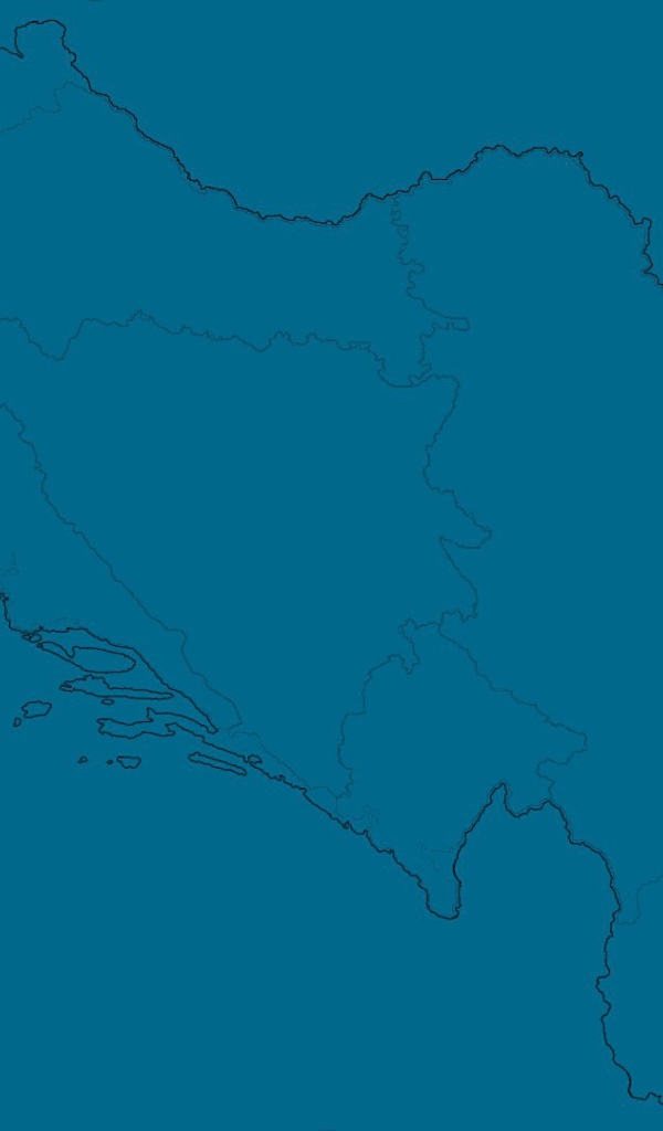 Контуры Югославии, голубой фон