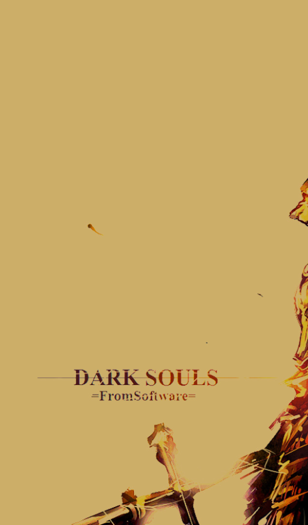 Игра Dark Souls, бежевый фон