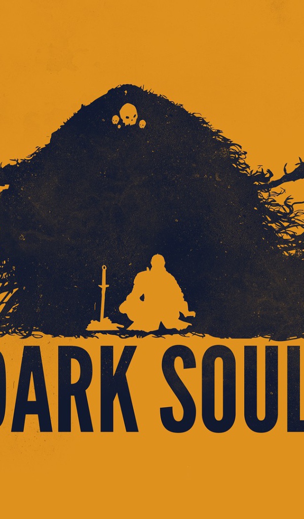 Игра Dark Souls, оранжевый фон