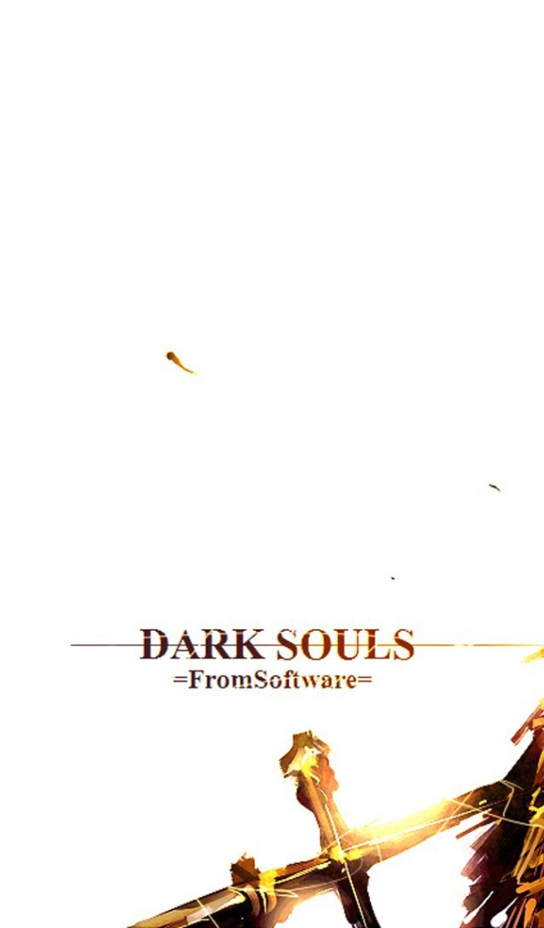 Игра Dark Souls, белый фон