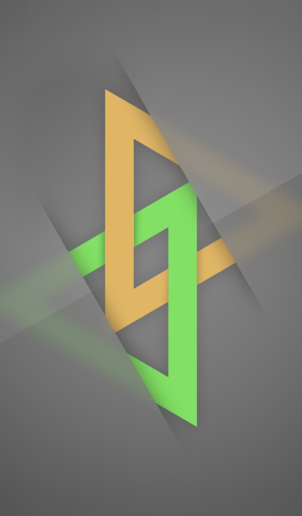 Пересечение треугольников, серый фон