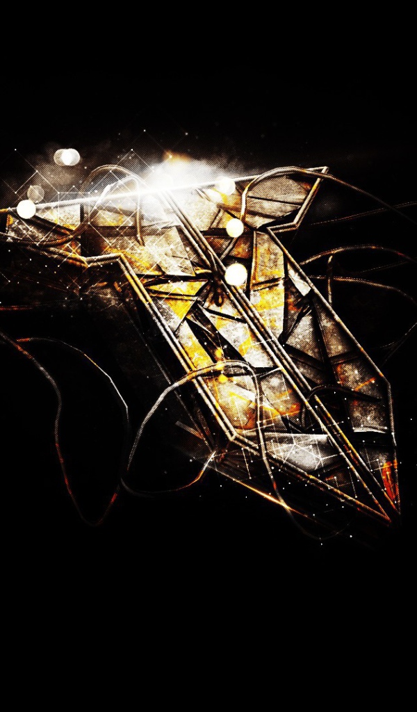 Буква Т на черном фоне, технические трюки