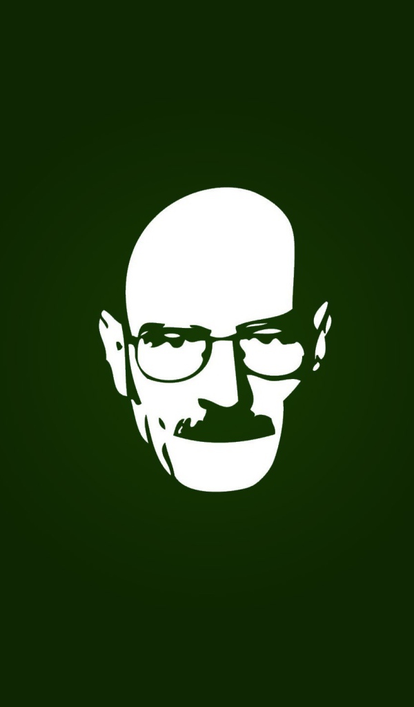 Мужчина в очках, зеленый фон