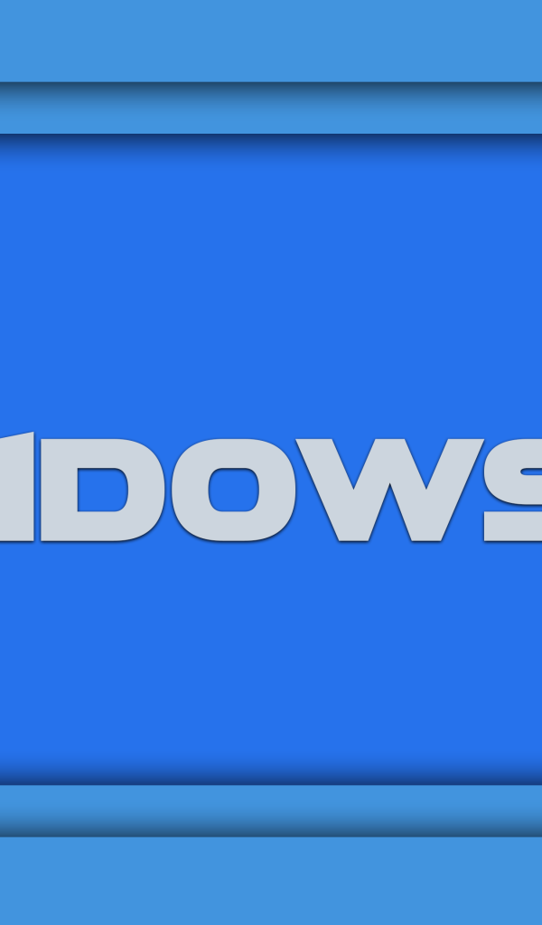Новая ОС Windows 10, голубой фон
