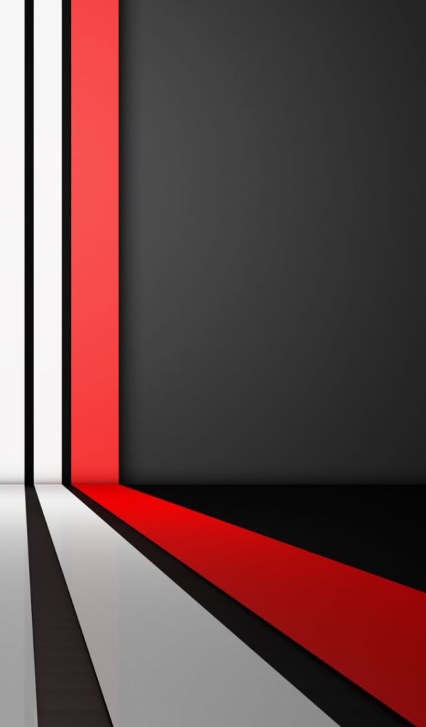 Перспектива из белых и красной линий