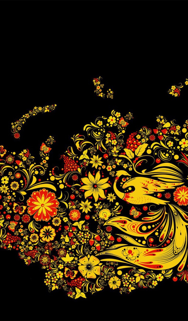 Традиционная роспись на карте России