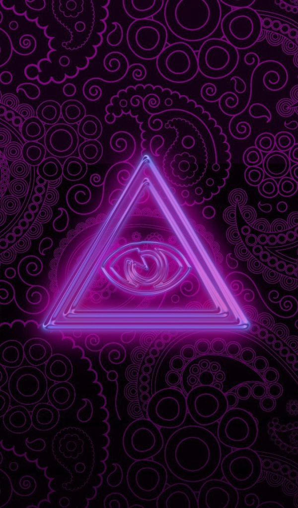 Треугольник на фиолетовом фоне