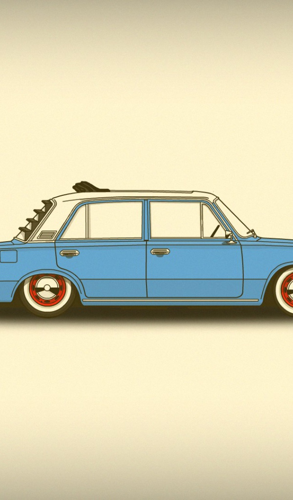 Заниженный ВАЗ, фон