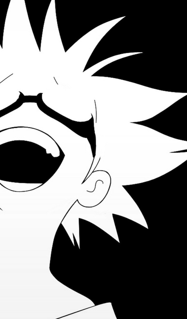 Белое лицо на черном фоне, аниме Ковбой Бибоп