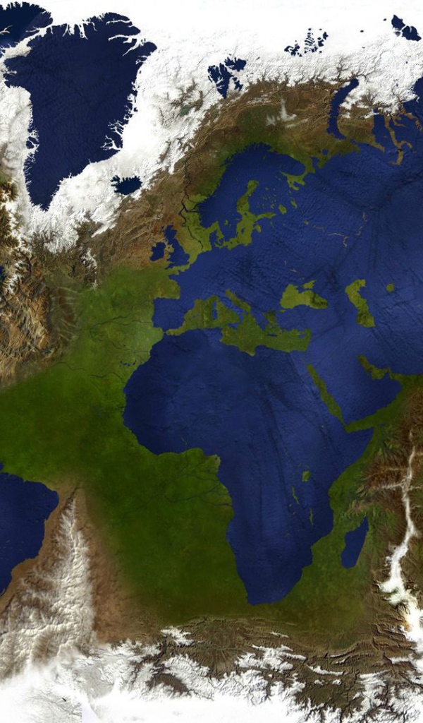 Карта мира наоборот