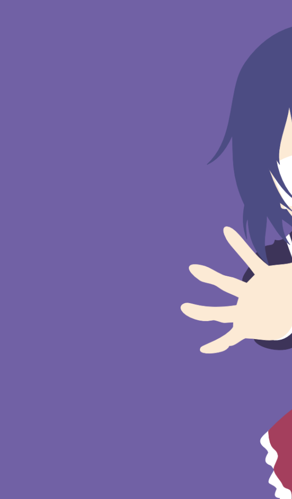 Мир аниме, сиреневый фон