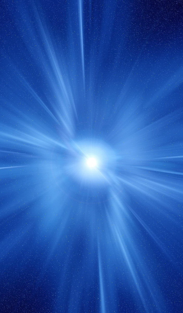 Синий фон с лучами