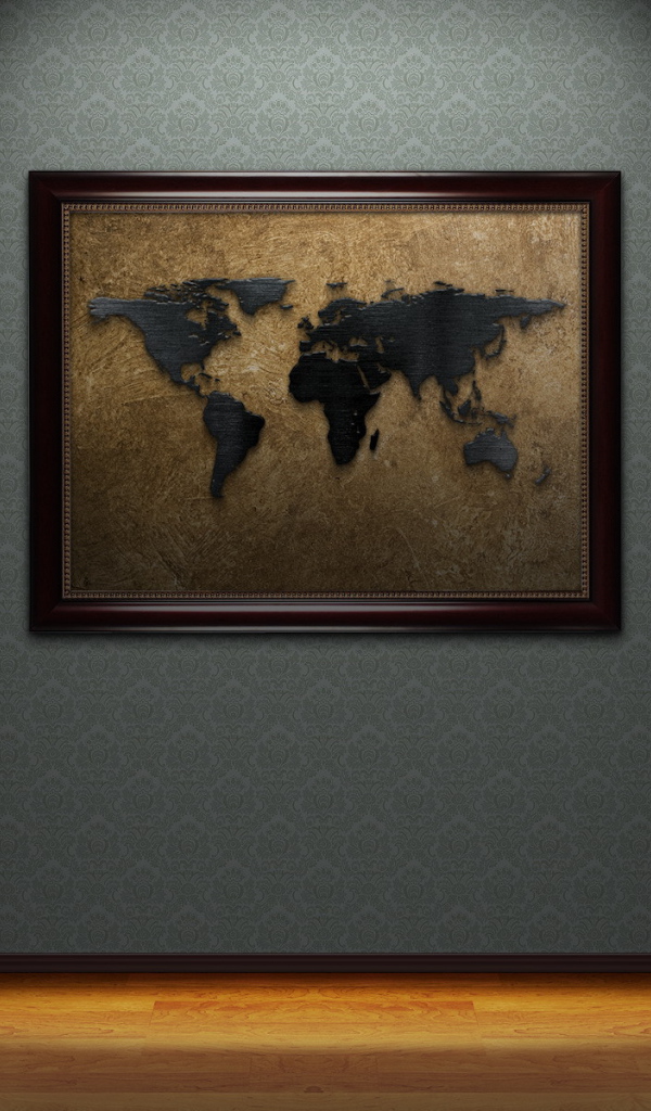 Карта мира на стене