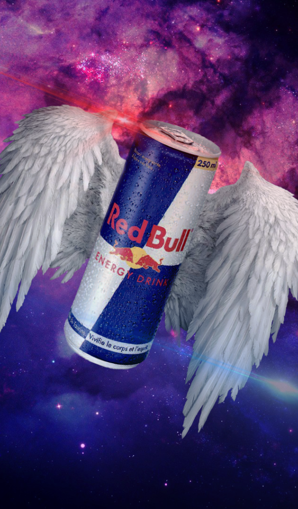 Банка Red Bull с крыльями