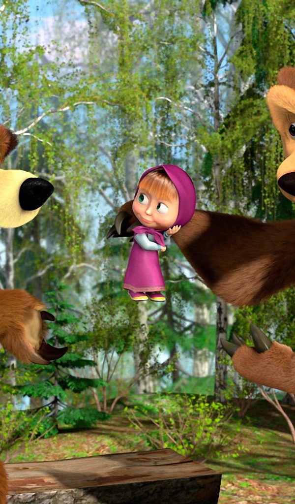 Медведица недовольна Машей, мультфильм Маша и медведь