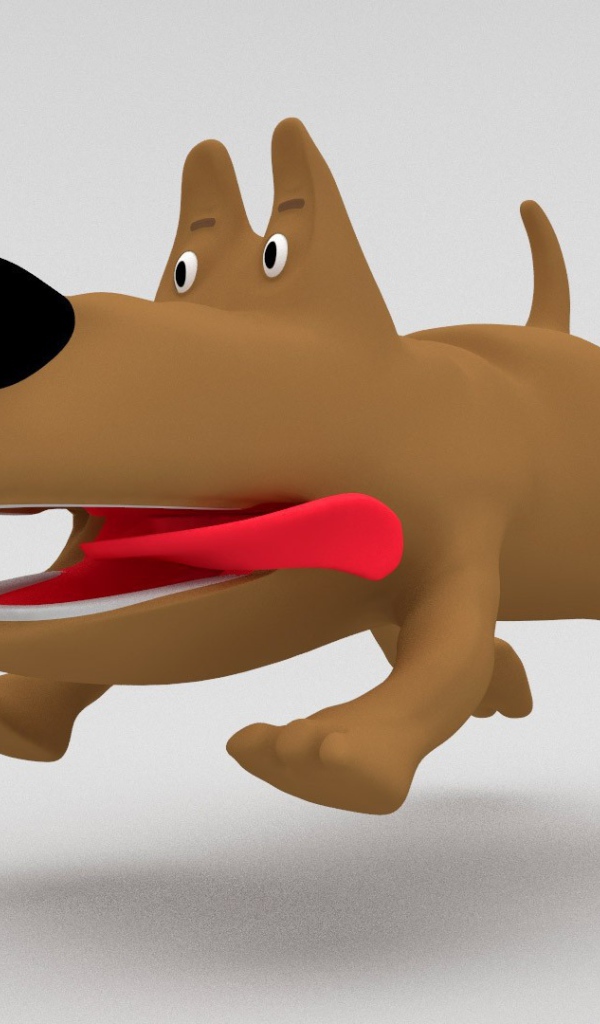 Коричневая собака из мультика