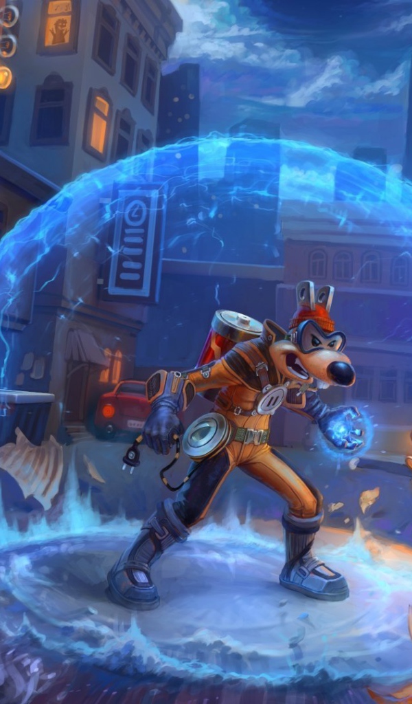 Злодей Мегавольт из мультфильма