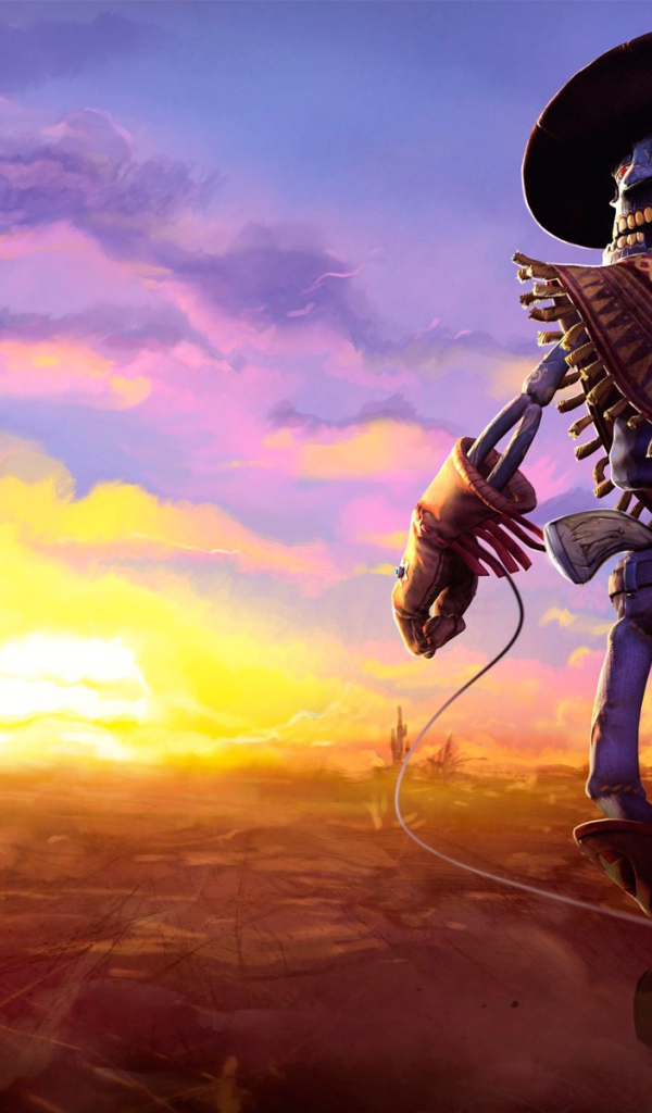 Ковбой в мультфильме