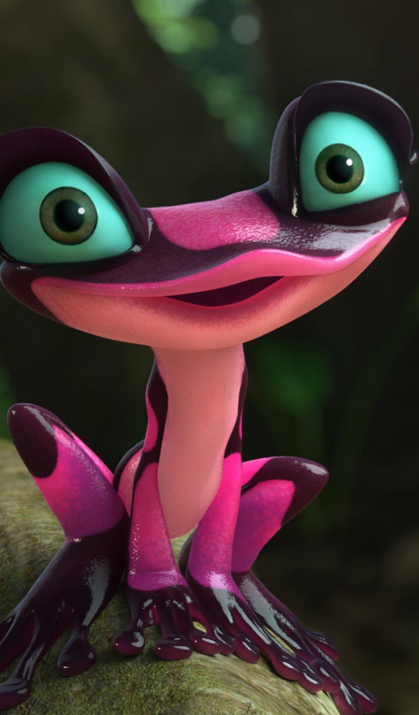 Милая лягушка из мультфильма