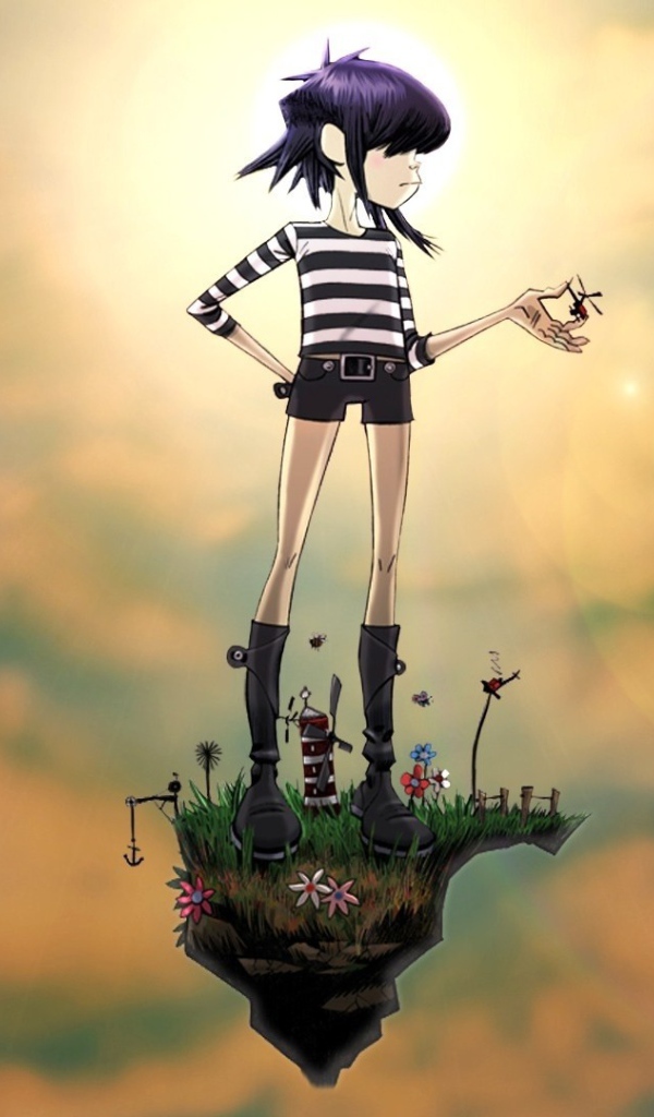 Девушка из мультфильма Gorillaz