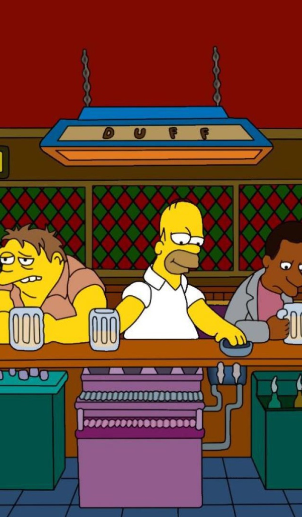 Гомер с друзьями в баре у Мо