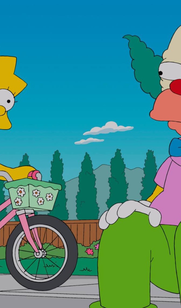 Лиза Симпсон и клоун Красти