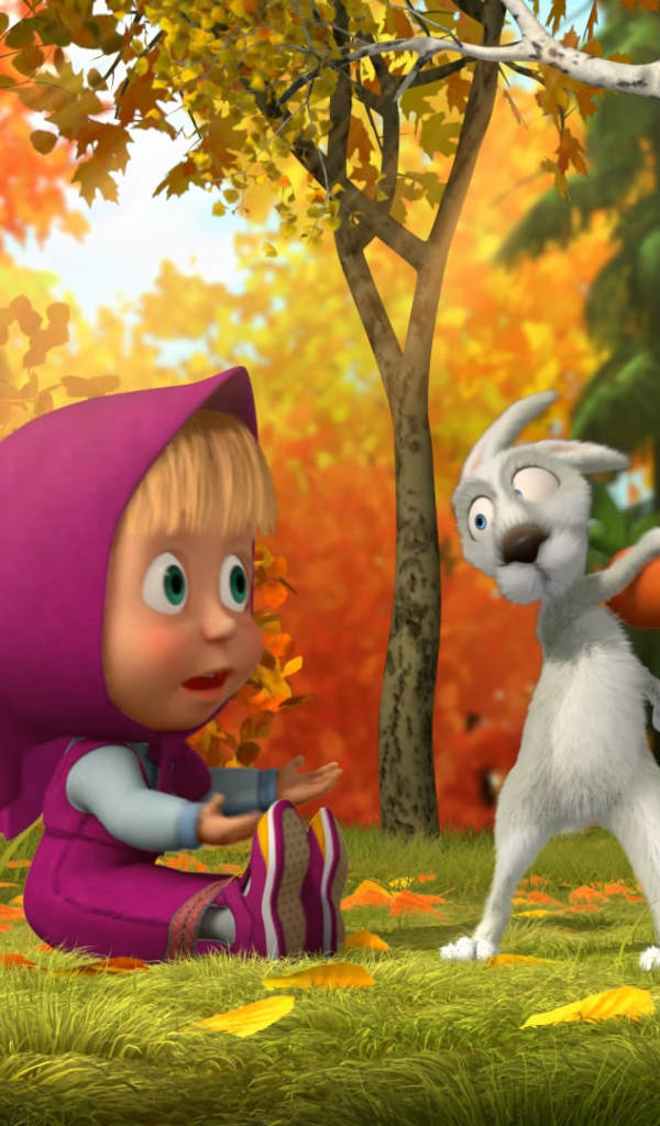 Маша и зайчик, мультфильм Маша и медведь