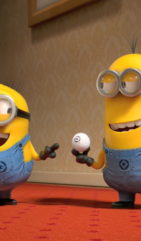 Minions with golf ball