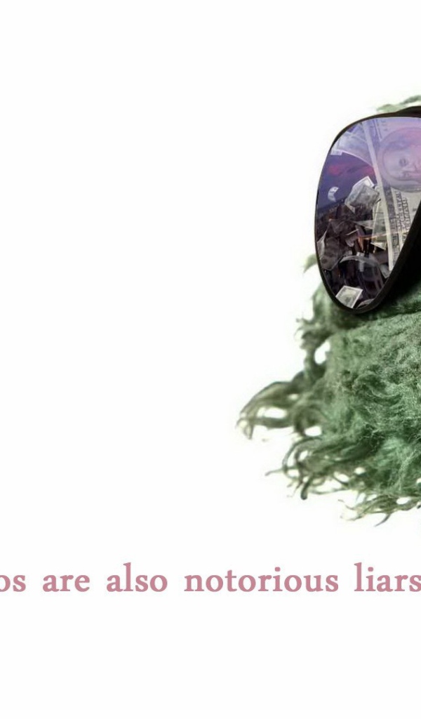 Оскар из Улицы Сезам в очках