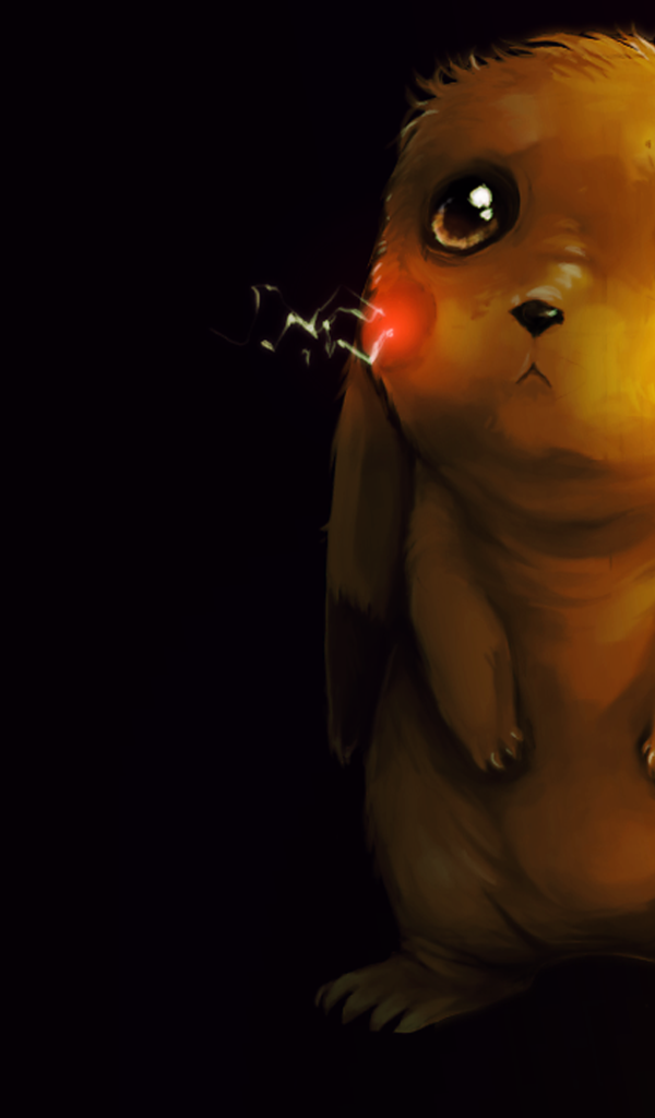 Грустный покемон Пикачу