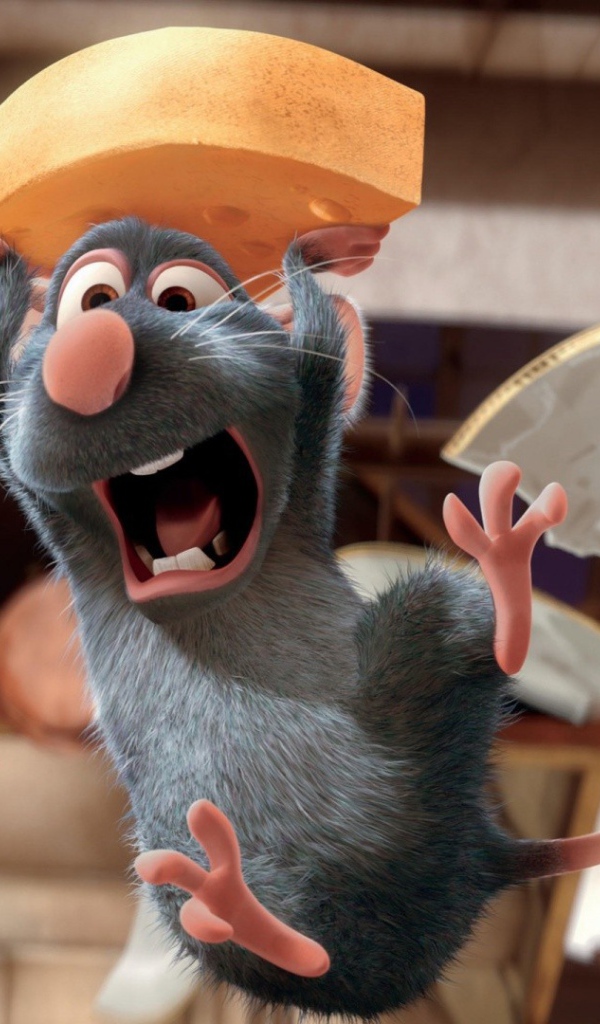 Крыс с куском сыра, мультфильм Рататуй