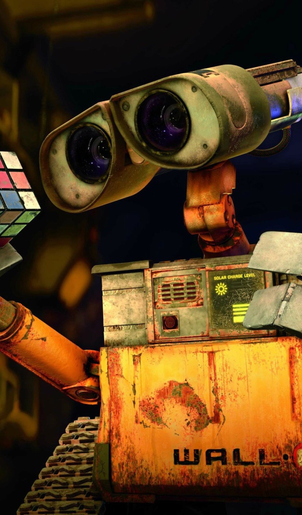 Кубик Рубика в руке WALL·E