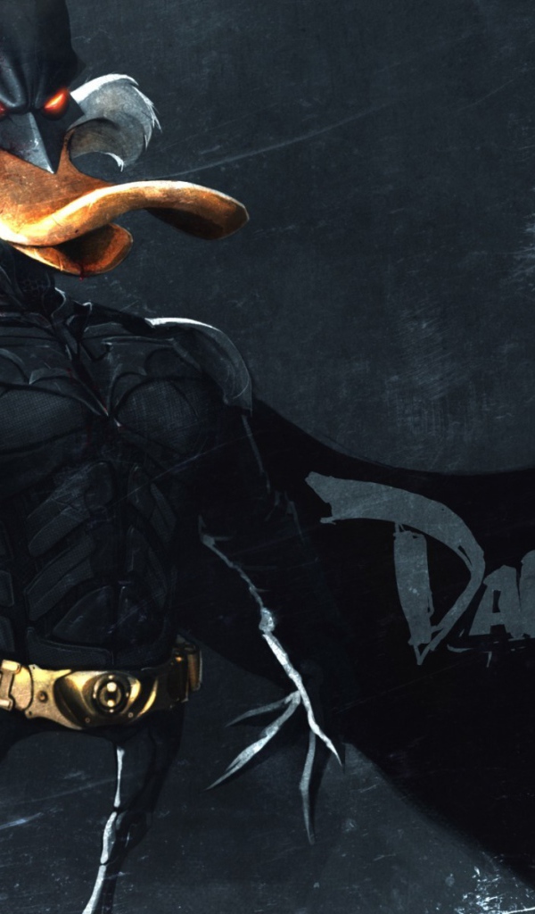 Утка супер герой Черный плащ