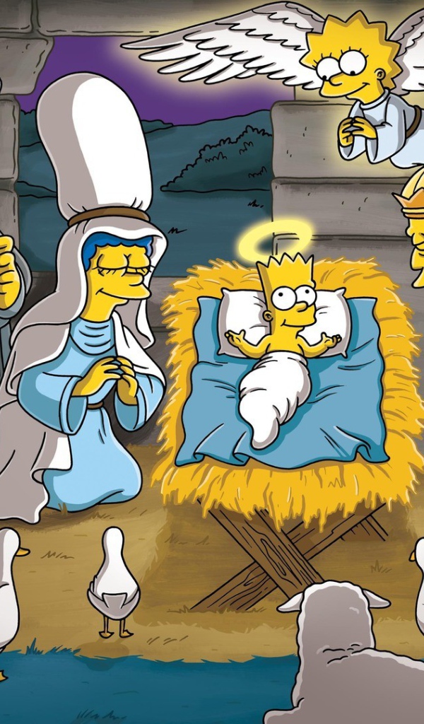 Симпсоны празднуют Рождество