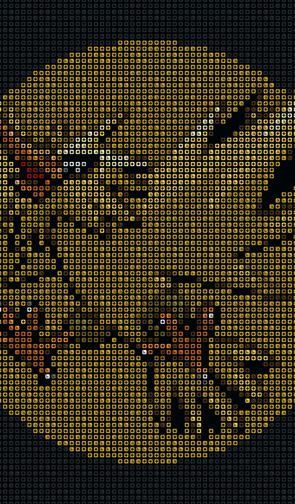 Желтый покемон из пикселей