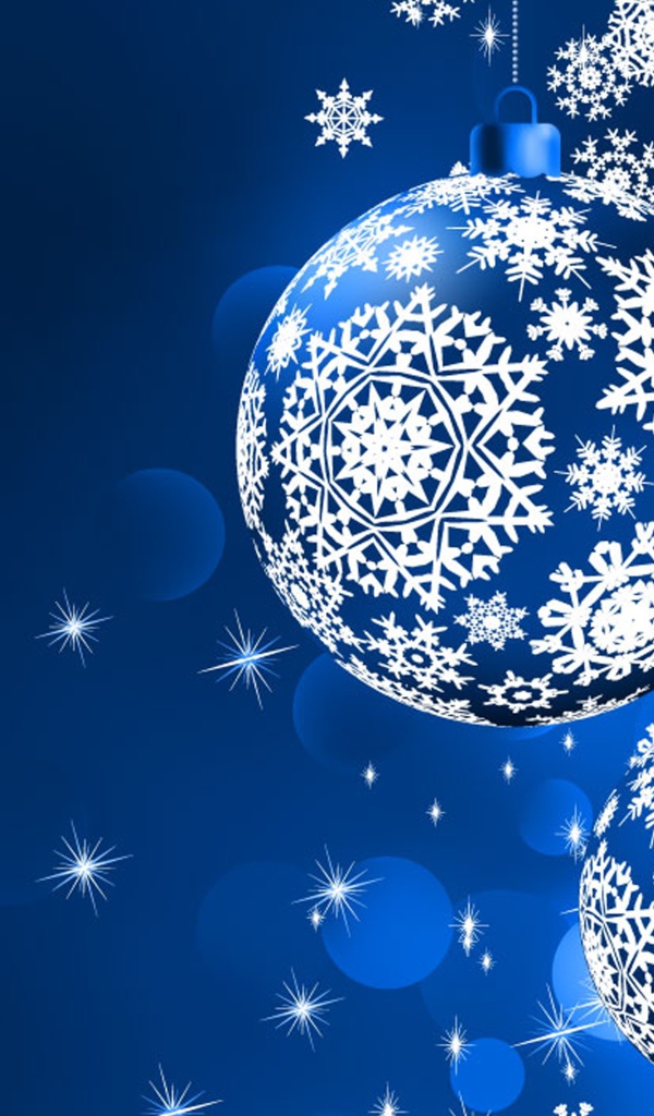 Шары со снежинками