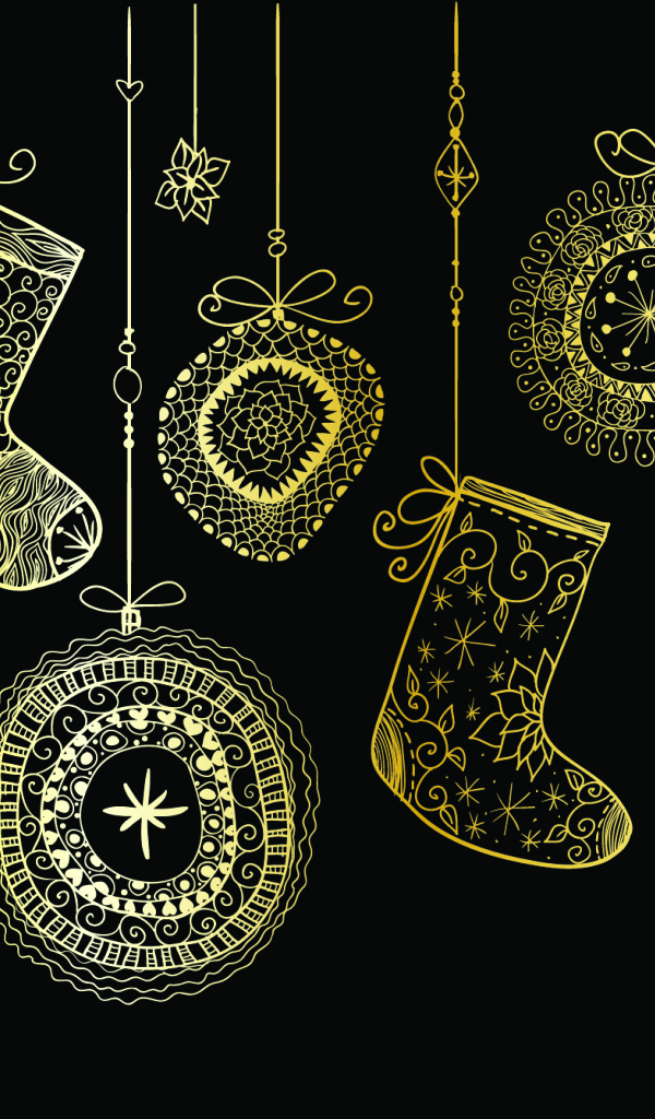 Рождественские носки для подарков